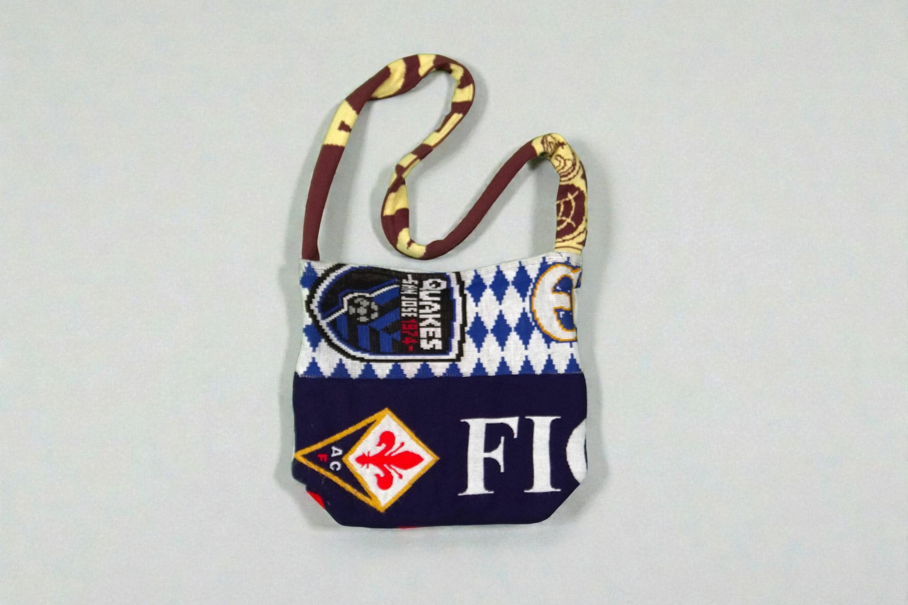 Crossbody and Shoulder Bag with Fiorentina logo and patterned design
